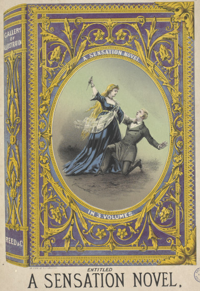 Advertising poster for a production of A Sensation Novel